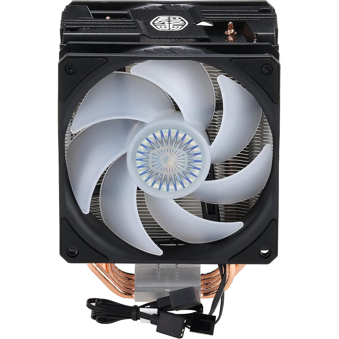 Охолоджувач CPU Cooler Master Hyper 212 LED Turbo ARGB з підтримкою LGA1700, 4 теплові трубки, RGB-вентилятор SF120R