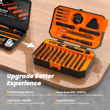 Набір викруток JOREST 155 в 1: міні-набір для ремонту Macbook, Laptop, PC, RC, PS5, Switch, Xbox, iPhone, годинників та окулярів