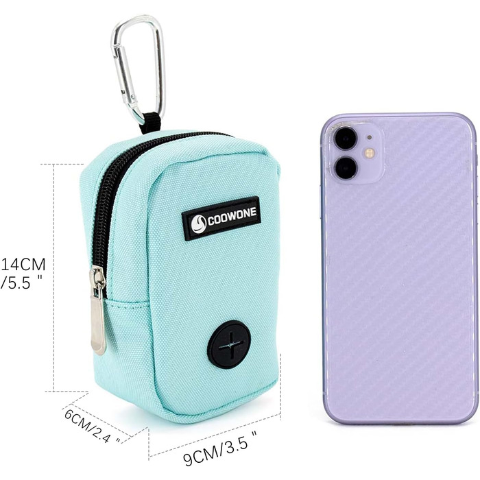 Сумка для ласощів та пакетиків для вигулу собак COOWONE, рожева (міні)