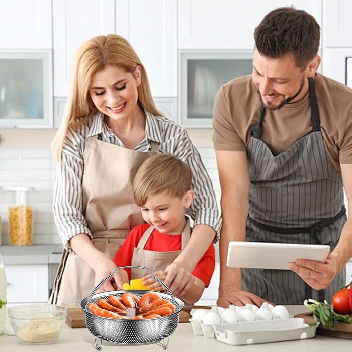 Димкамен для каструль, Ø 18 см, з нержавіючої сталі 304, для приготування на пару, супів, овочів, супівниці, мультиварки, сковороди