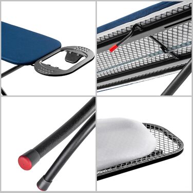 Прасувальна дошка KADAX 110x30 см, складна, з регульованою висотою, для дому, Made in EU (Темно-синій)