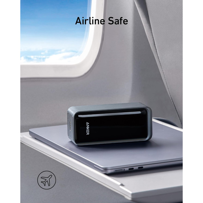 Power Bank Anker Prime 200W, 20000 mAh, Чорний: Швидка зарядка для iPhone, Samsung, MacBook та ін.