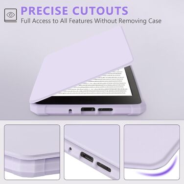 Чохол для Kindle Paperwhite 7' (2024/2025) Signature Edition, Pearl Purple: Легкий, водостійкий, з магнітним закриттям