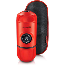 WACACO Nanopresso Portable Espresso Machine, with Nanopresso S Case, Upgrade Version of Minipresso, Travel Coffee Machine, Manually Operated (New Items Lavarot)