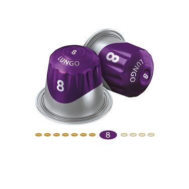 Кавові капсули Jacobs Lungo Intenso для Nespresso, інтенсивність 8/12, мегапакет XXL (200 капсул)