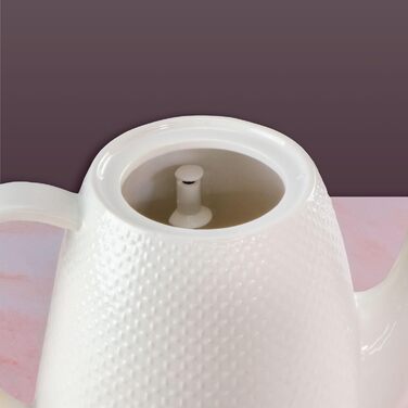 Електричний чайник з кераміки, 1,5 л, знімний кришка, білий - Дизайн Sakura, лебідячий ніс