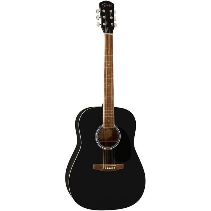 Акустична гітара Fender FA-25 Dreadnought з палісандровим гриф, чорного кольору