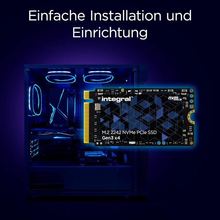 SSD Integral Edge GEN5 2TB M.2 PCIe 4.0 NVMe - 12000 MB/s, 2230, сумісний з Valve Steam Deck, Microsoft Surface Pro, ПК та ноутбуками