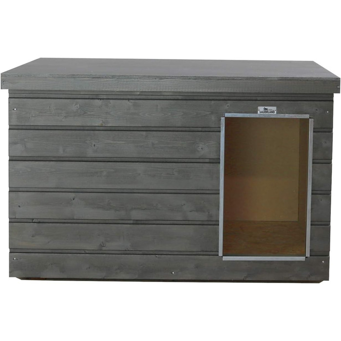 SAUERLAND Будка для собак, водовідштовхувальна, графіт/платиновий, середня, ізольована, товстий шар (графіт)