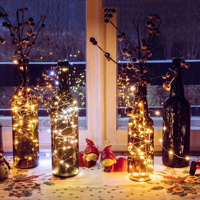 Гірлянда світлодіодна Gresonic 200/300er, 300 LED, тепле біле світло, для декору інтер'єру та екстер'єру, живлення від мережі