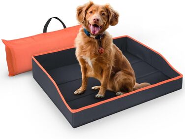 Кішечкове ліжко Betliving для собак та котів, зкладне, оранжеве (60x43 см)