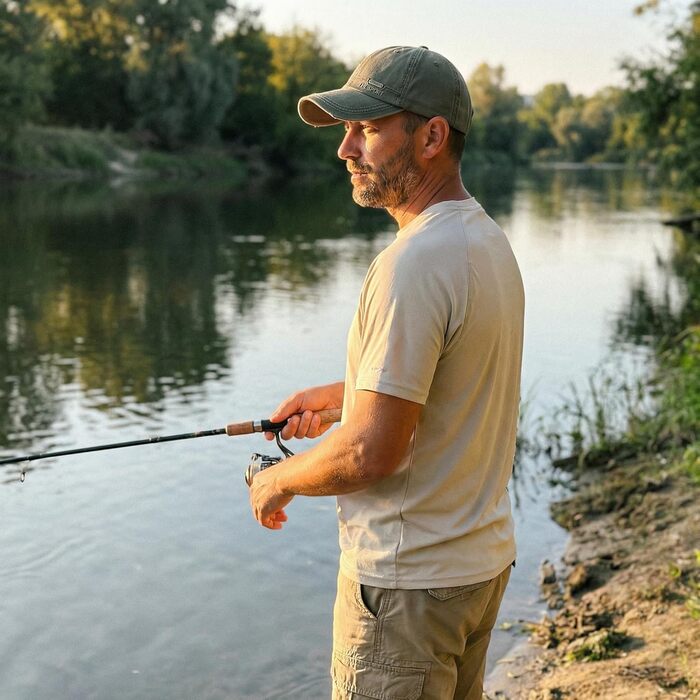 Бейсболка YAMEE з деніму для чоловіків та жінок, унісекс, для спорту, риболовлі та кемпінгу, один розмір (зелений)