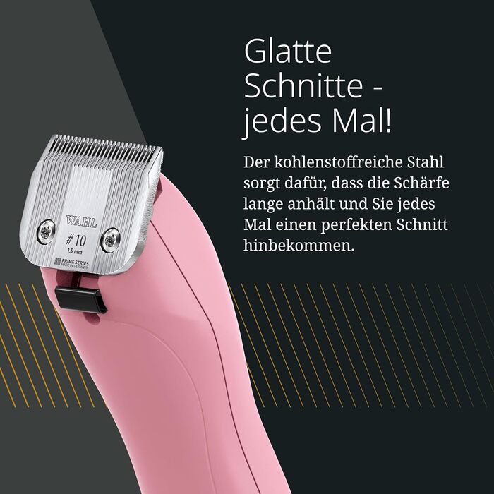 Машинка для стрижки тварин Wahl KM2+ Animal - рожева, для собак та котів