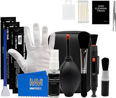 Набір для чищення сенсорів MMOBIEL 57 в 1 - для об'єктивів, сенсорів, камер DSLR (APS-C, Full Frame)