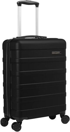 Чемодан ручної об'єм Cabin Max Anode 55x40x20 - Чорний, 40L, з коліщатами та замком