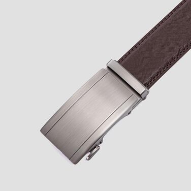 Чоловічий шкіряний ремінь Acewin з автоматичною пряжкою, робочий, регульований, ширина 35 мм, довжина 105 см, розмір 26'-32', колір 02-brown