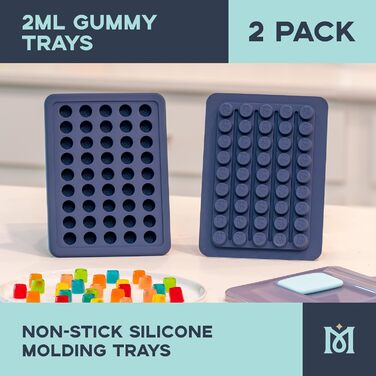 Magical Butter Silicone Candy/Chocolate/Soap Cups, Non-Stick, 2 ml