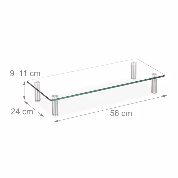 Relaxdays Screen Stand Glass
