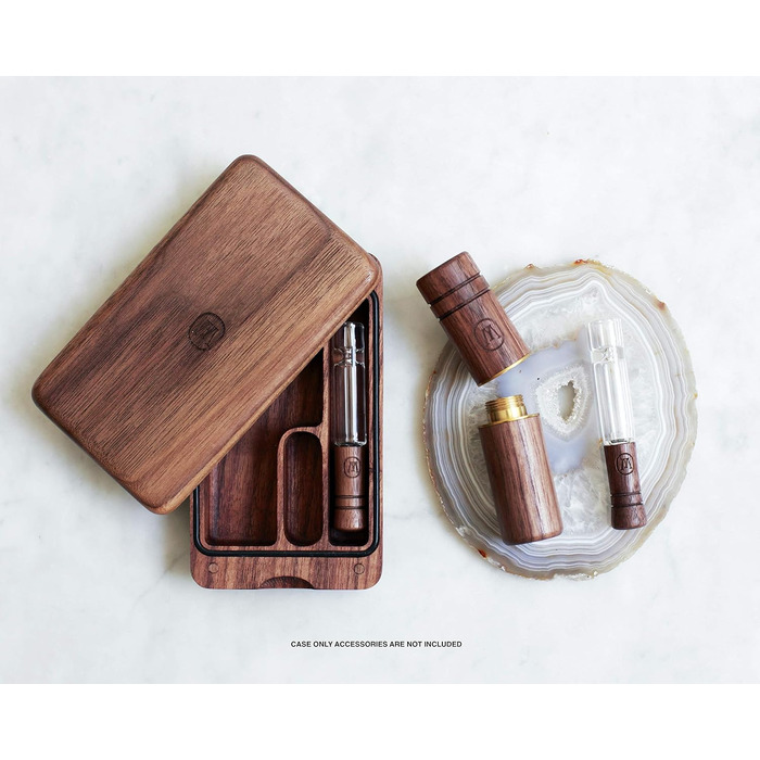 Футляр Marley Natural з американського чорного горіха для дрібних самокруток і сигарет, ударостійкий, з відсіками та магнітною застібкою, стильний аксесуар для куріння, чудовий подарунок