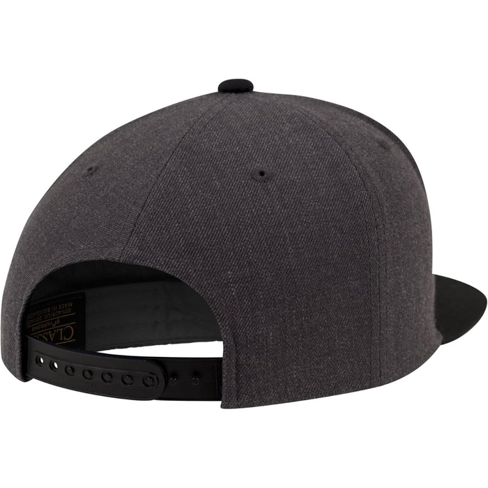Кепка Flexfit Unisex Classic Snapback двоколірна, універсальний розмір (чорний/сірий)