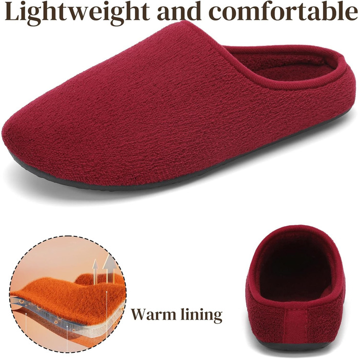 Теплі жіночі домашні тапочки Mishansha, кораловий колір, замша, зимові, розмір 36 EU, бордовий