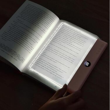 LED Лампа для читання книг Smart Panel з 3 режимами та таймером, нічник на приліжкову тумбочку, USB акумуляторна, біла