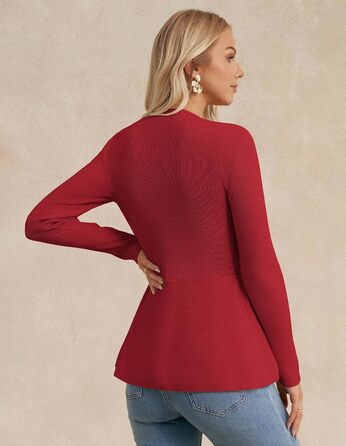 Жакет Grace Karin для жінок, без рукавів, червоний (L), стильний кардиган для повсякденного носіння