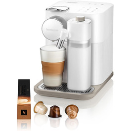 Кавомашина капсульна Nespresso De'Longhi EN640.W Gran Lattissima з автоматичною системою подачі молока, 19 бар, 1400 Вт, біла