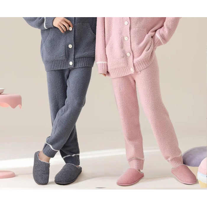 Тапочки чоловічі COFACE з фетру, теплі, зручні, з плюшем, антиковзка гумова підошва, розмір 40-49 (світло-рожевий, 46 EU)