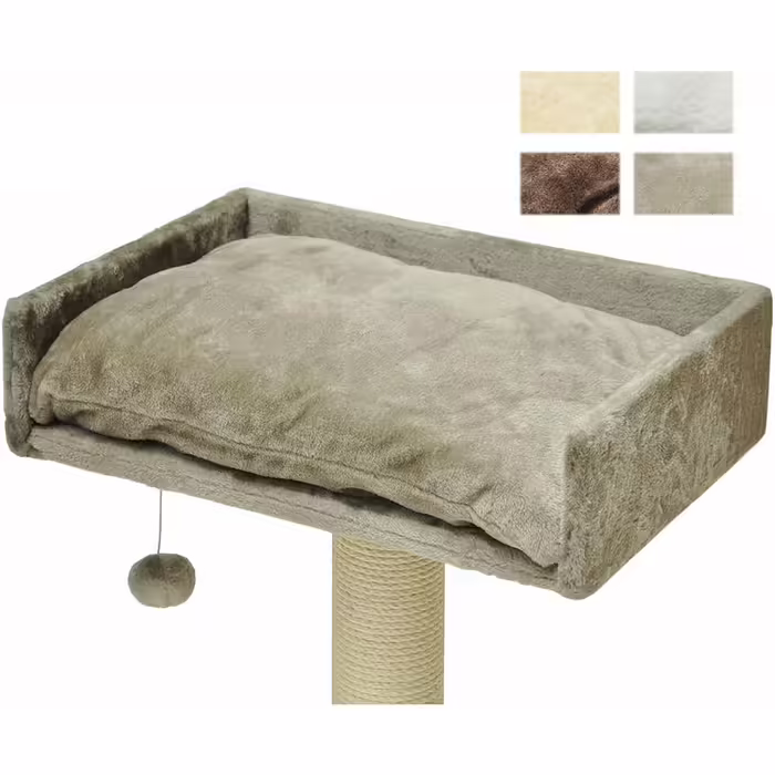 Nanook Dock with cushions and including play ball, cat bed as a viewing platform for cat scratching post Sigurd, 60x40 cm