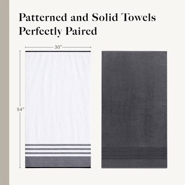 Набір рушників для ванної Modern Threads, 6 предметів (2 банні, 2 для рук, 2 маленькі), швидкосохнучі, вугільно-сірі (Coal)