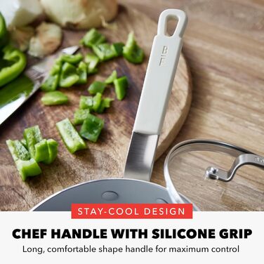 Набір посуду GreenPan x Bobby Flay 13 предметів: професійний алюміній, антипригарне покриття Ceramic, індукційний, сірий (Graphite/Nature's Delight)