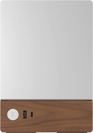 Корпус для ігрового ПК Fractal Design Terra Wood Walnut - mITX, PCIe 4.0, USB Type-C, анодований алюміній (срібло)