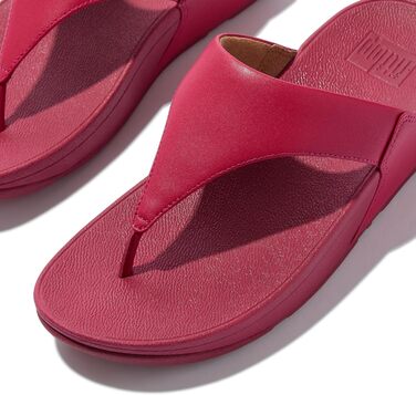 Сандалі жіночі Fitflop Lulu з шкіри, червоно-ягідного кольору, розмір 38 EU