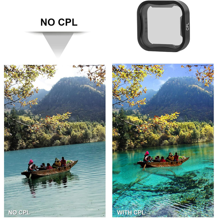 Фільтри для GoPro Hero 7 6 5: Набір SOONSUN (ND8, ND16, ND32, CPL, червоний, маджента) - 6 шт.