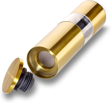 Набір для мелення перцю та солі Echtwerk (2 шт.), з нержавіючої сталі, ABS-керамічний механізм, ручний, для перцю, солі та чилі, Gold Edition