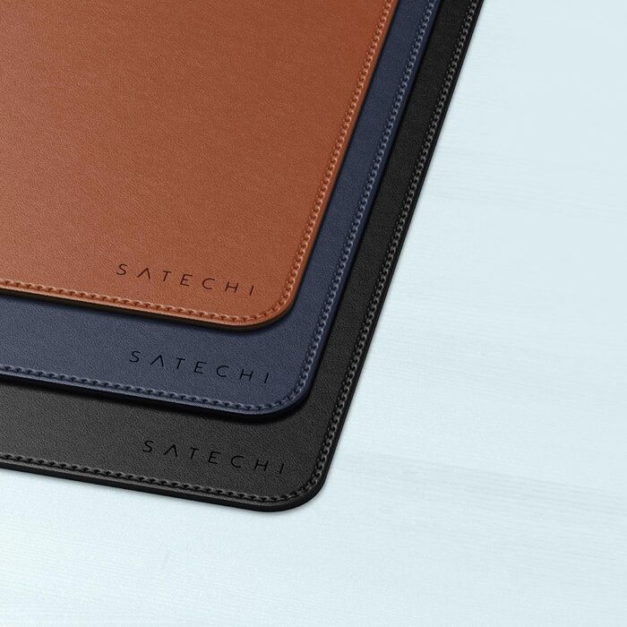 Килимок для миші SATECHI преміум PU шкіра, великий, чорний 68x31.5 см – для офісу та дому