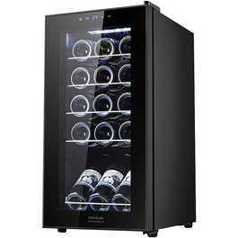 Cecotec GrandSommelier 15000 Black Wine Cooler with Compressor - 15 Bottle Capacity