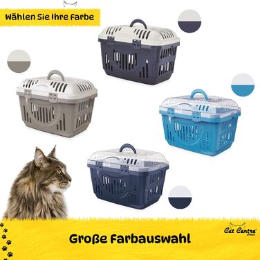 Транспортний бокс для котів Open Top, блакитний, 49 x 34 x 32 см