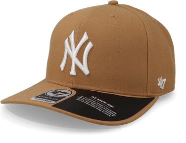 Кепка бейсбольна 47 MLB Cold Zone Snapback Camel (31) з вигнутим козирком та логотипом команди