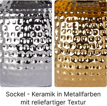 ARTE LAMP Poppy LED настільна лампа з кабелем – Хром/Біла лампа для робочого столу з білим тканинним абажуром для вітальні та спальні (Merga Chrom)