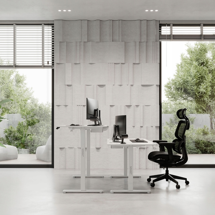 Електричний стіл з регулюванням висоти Sense7 Nojo, 140 x 70 x 118 см, білий