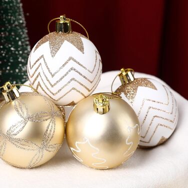 Набір прикрас для ялинки Shareconn 30 шт. 60 мм (Червоний & Золотий)