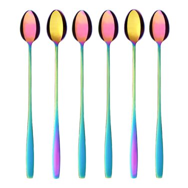 Набір ложок для лате макіато GRÄWE Königstein (Райдуга), нержавіюча сталь, 6 шт.