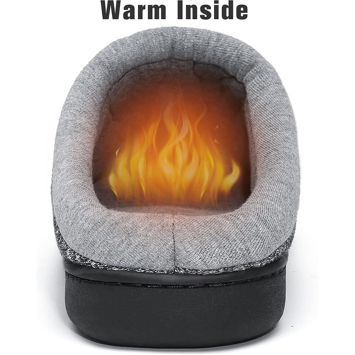 Тапочки жіночі зимові Mishansha Herren з піною пам'яті, антиковзкі, розмір 36-49, колір чорний