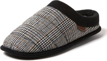 Dearfoams чоловічі тапочки-клоги Asher з піною з пам'яті, чорні, 44.5/45.5 EU