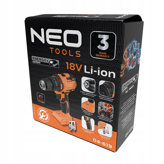 Акумуляторний шурупокрут NEO TOOLS 18 В ZEST_2850