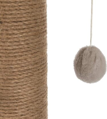 Дряпка для котів TRIXIE Valencia, 82.7 см, з джутовим обгортанням та іграшкою, сірий колір