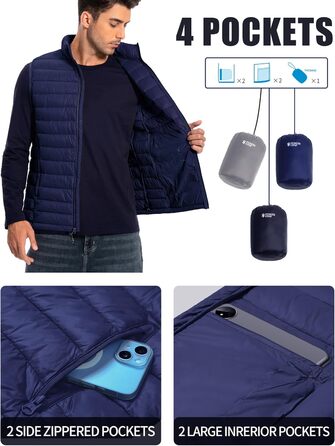 Чоловіча тепла куртка Pioneer Camp Leichte Pufferwete - комфорт та захист для роботи та відпочинку (L, Синій)