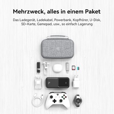 Водонепроникна електронна органайзер для кабелів, портативна двошарова кабельна сумка